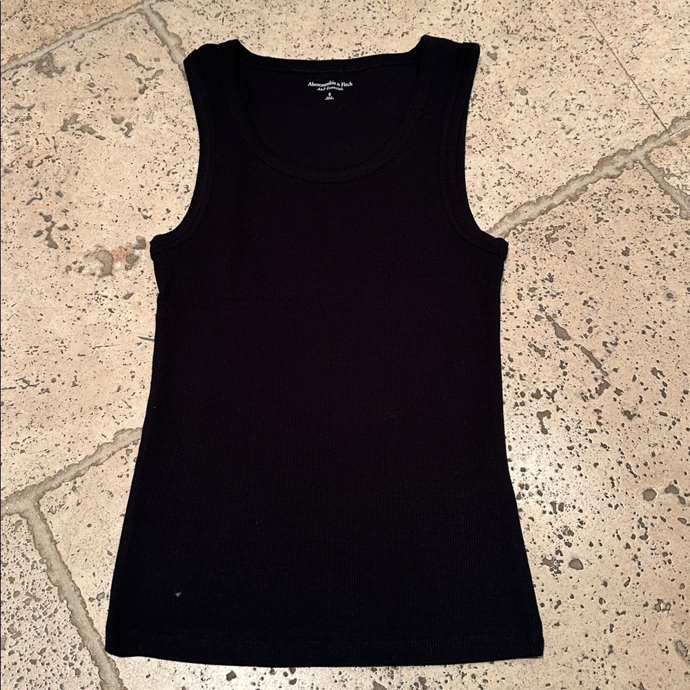 Abercrombie & Fitch Black Ribbed Tank